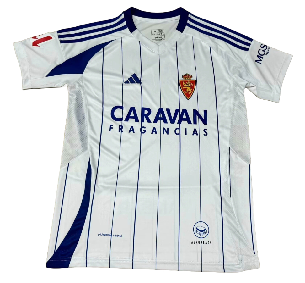 Maillot Real Zaragoza Domicile 2024/25 - Cliquez sur l'image pour la fermer